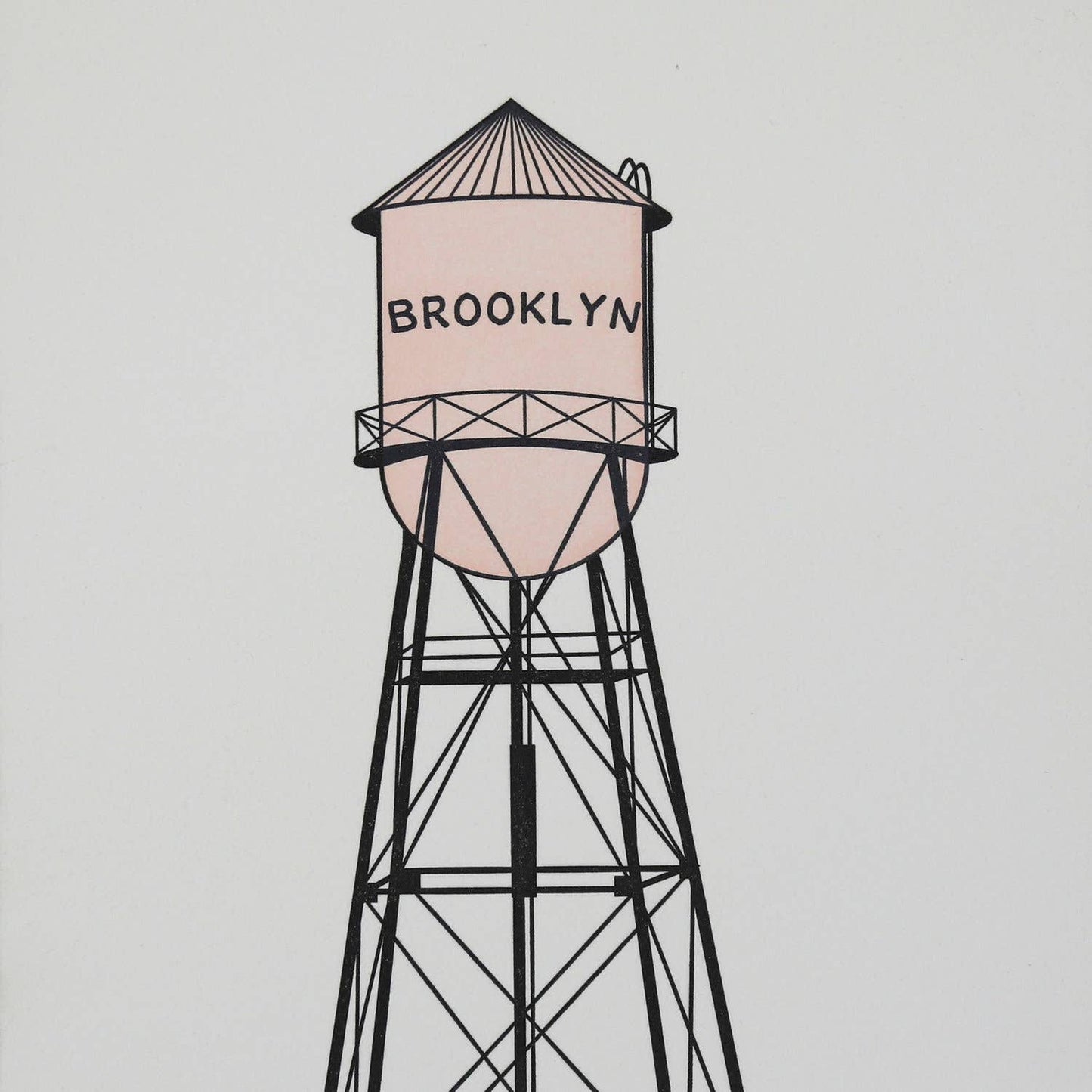 AQBF - Brooklyn Water Tower - Letterpress Everyday Card
