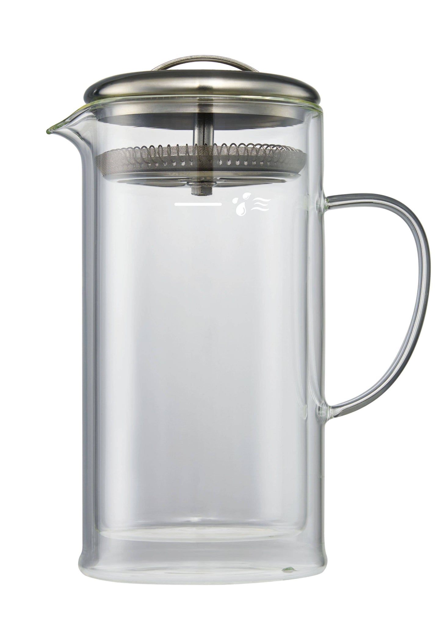 CasaWare - Double Wall 24oz Glass Strainer Teapot