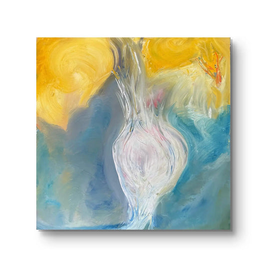 Matthew Izzo Oil Painting on Canvas, Titled Bloom 20” X 20”