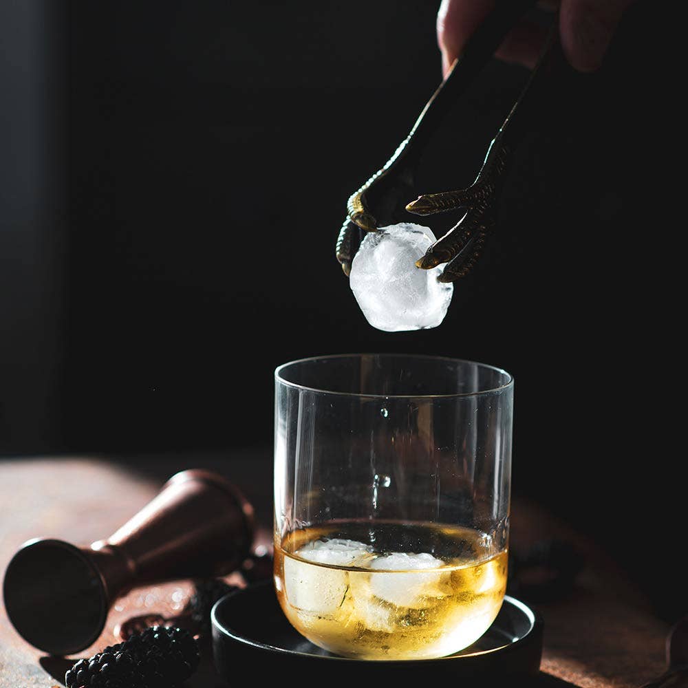 Barfly Talon Ice Tong, latón envejecido