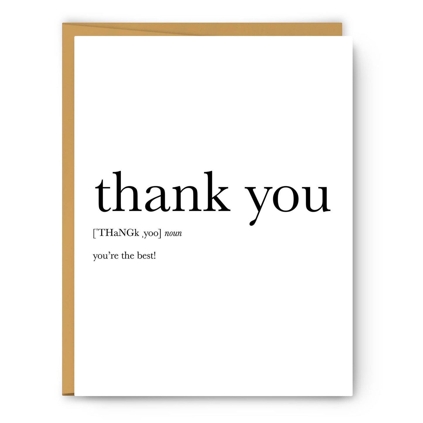 Footnotes - Thank You - Thank You Card