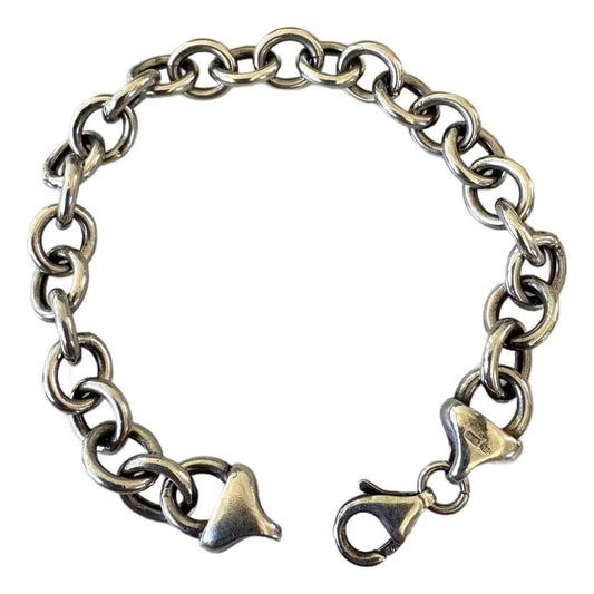 Vintage Sterling Silver Chain Bracelet
