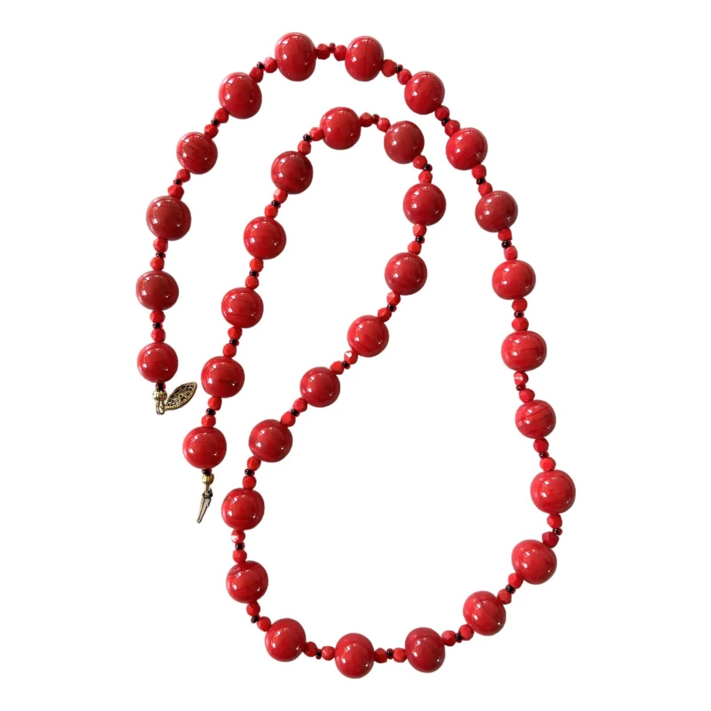1960s BoHo Glass Beaded Necklace