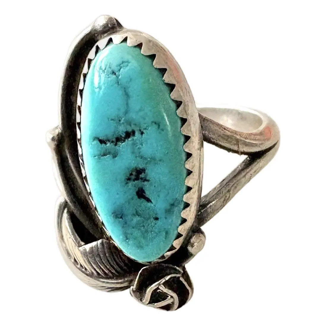 Vintage Sterling Silver and Turquoise Ring