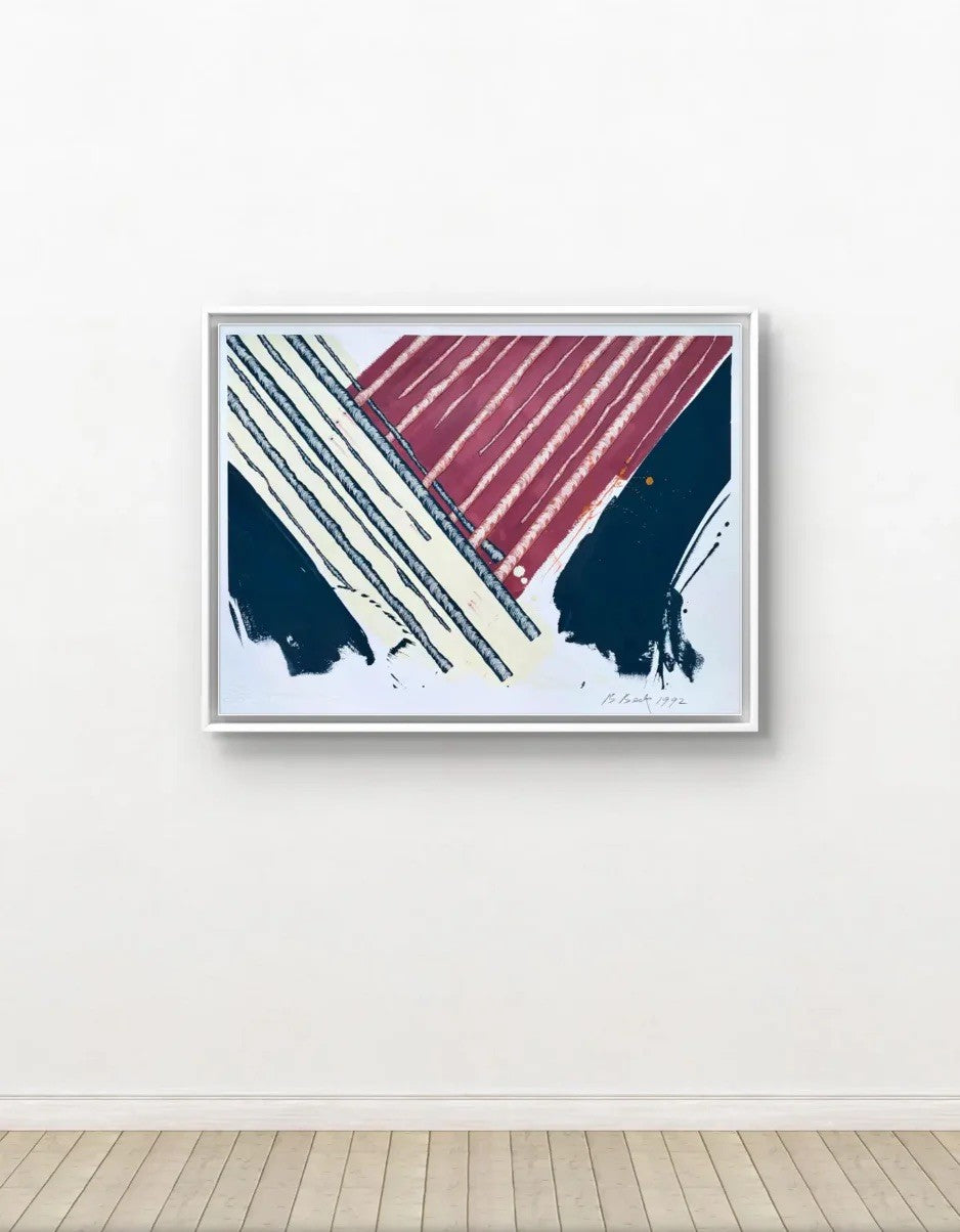 Barbara Beck 1992 Abstract Painting on Paper