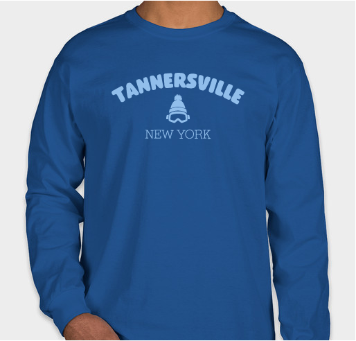 Tannersville Ski Graphic Long Sleeve T-Shirt — Ski Blue