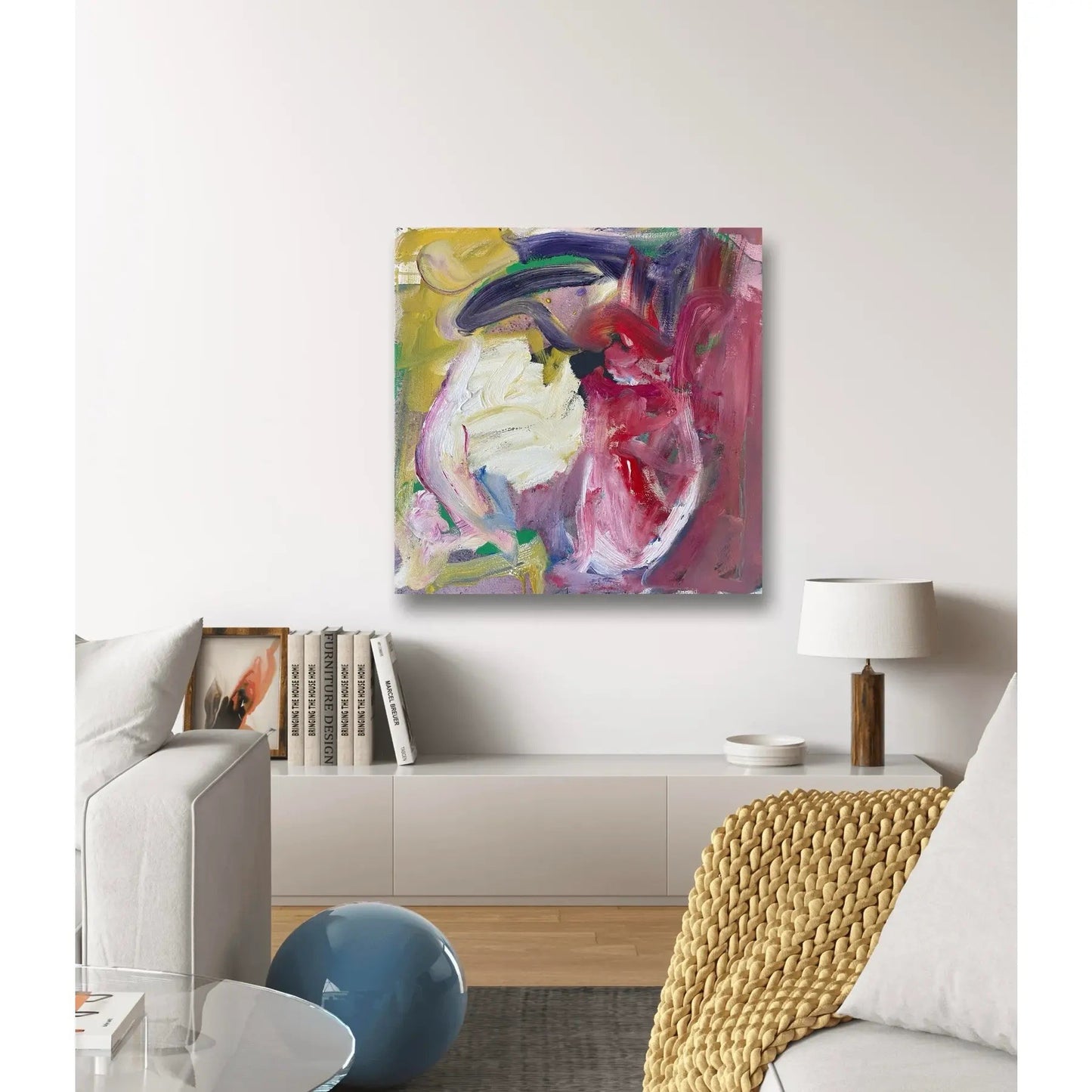 Matthew Izzo Abstract Oil Painting on Canvas, Titled 90s Trance
