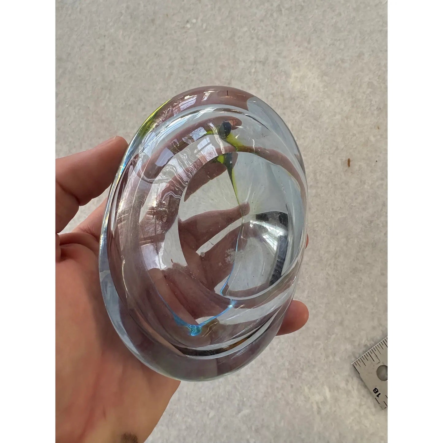 MCM Marano Glass Pale Blue Bowl