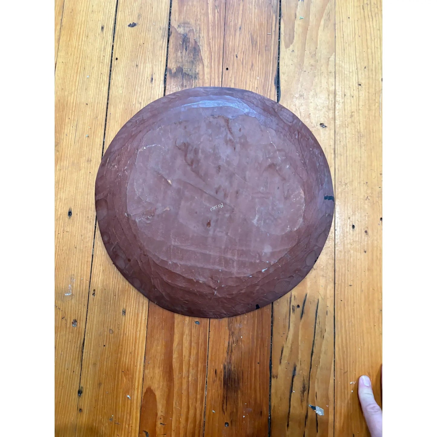 Hand Painted Wooden Carved Mexican Bowl