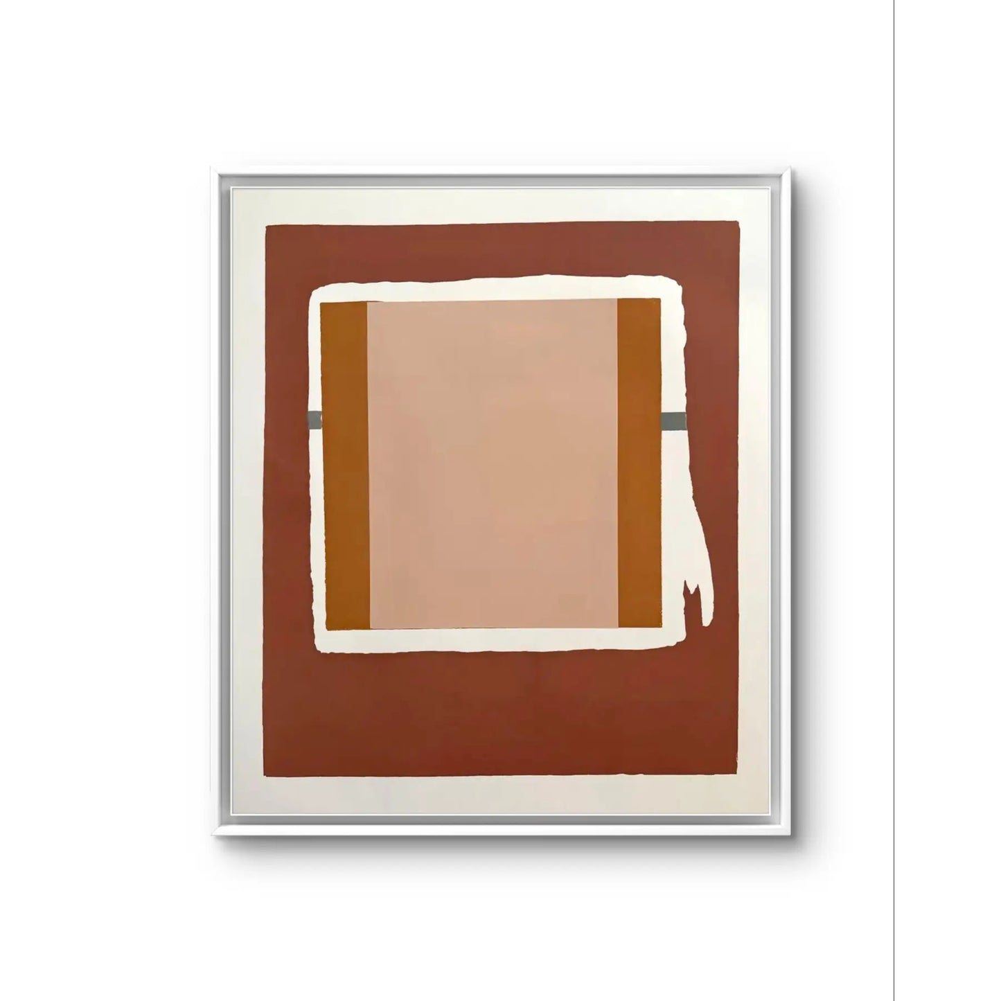 Barbara Beck 1971 Silkscreen Print on Paper, Framed