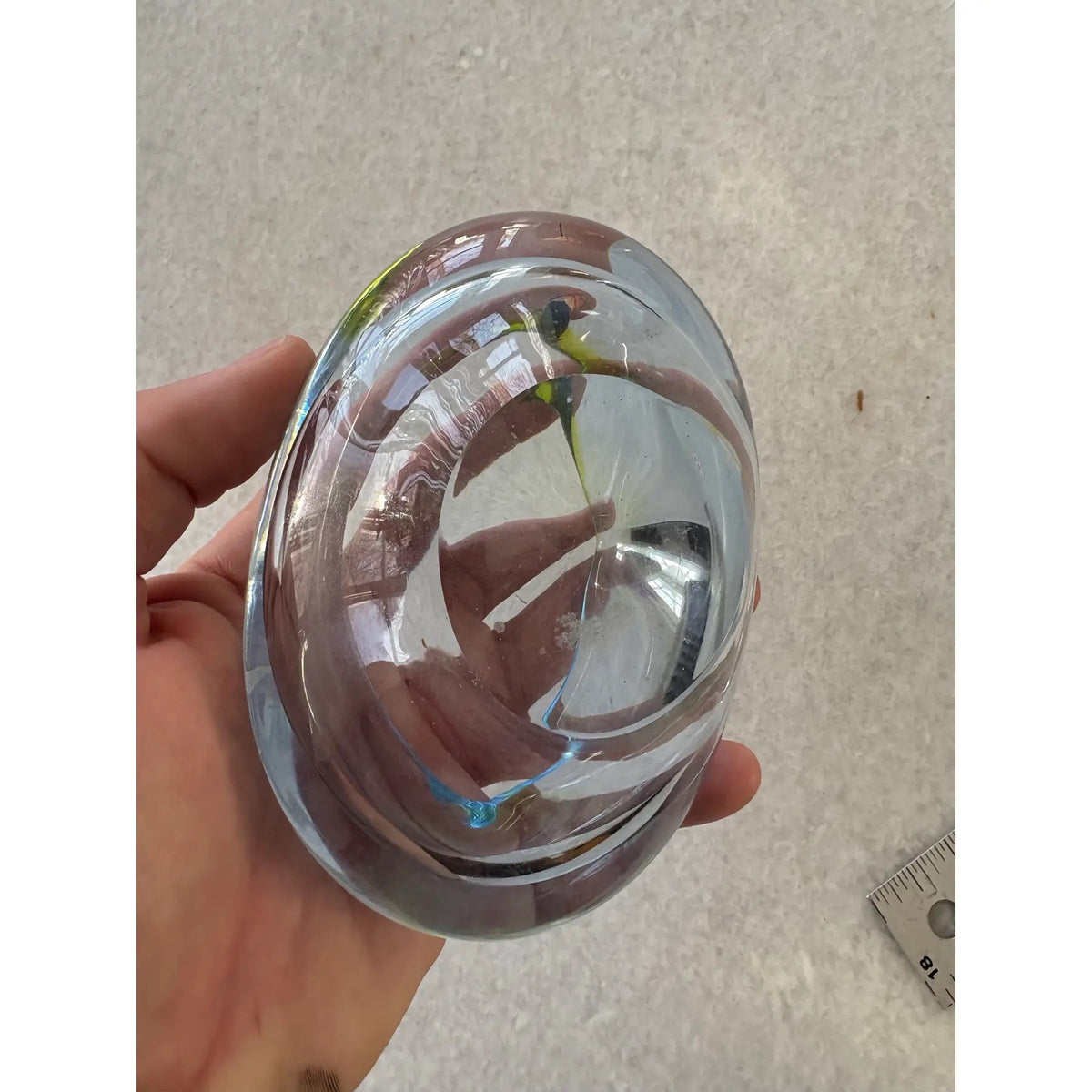 MCM Marano Glass Pale Blue Bowl