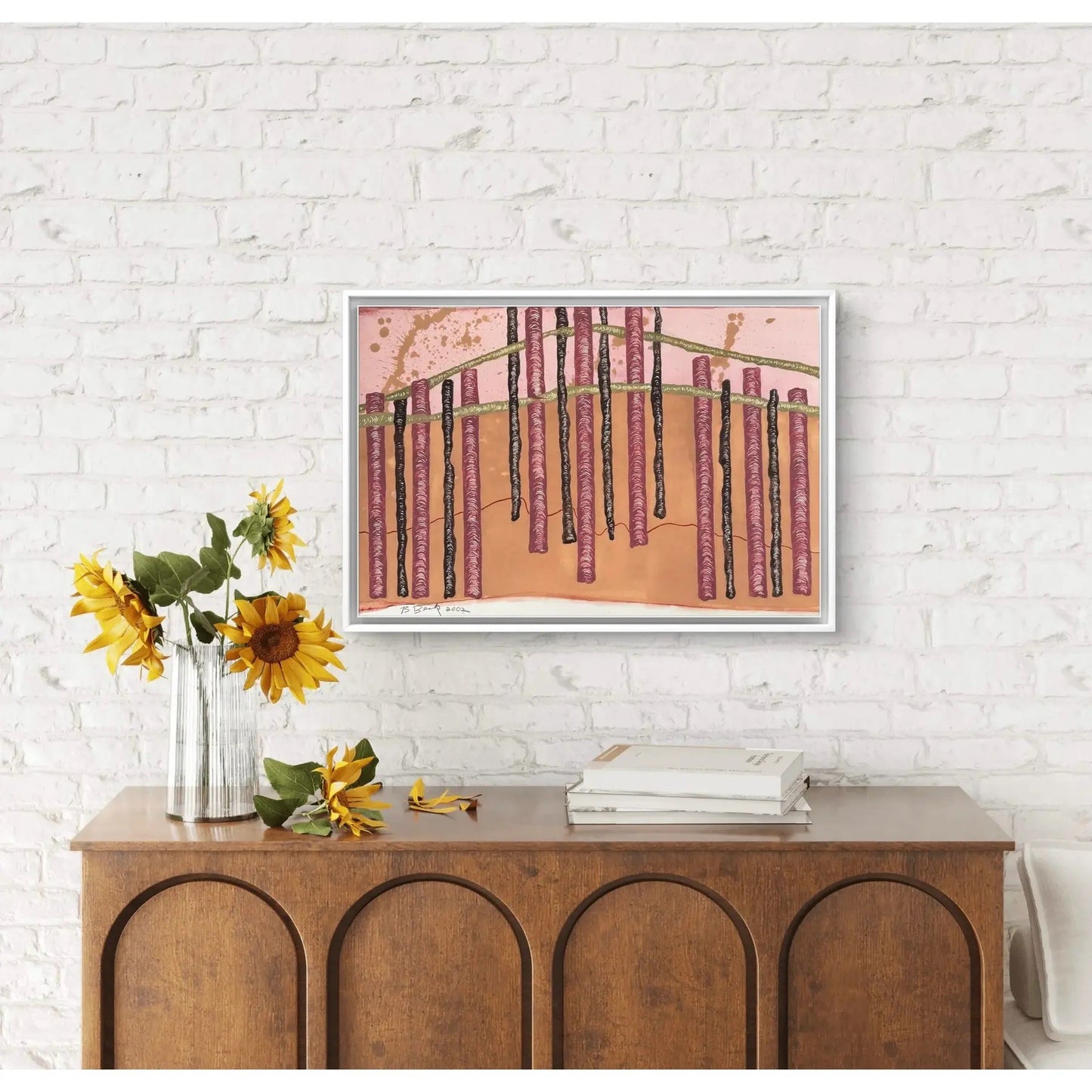 Barbara Beck 2002 Painting on Paper - Signed/Dated/Unframed