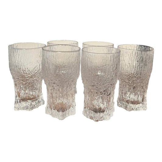Mid-Century Finnish Aslak Glasses by Tapio Wirkkala for Iittala. Set of 6