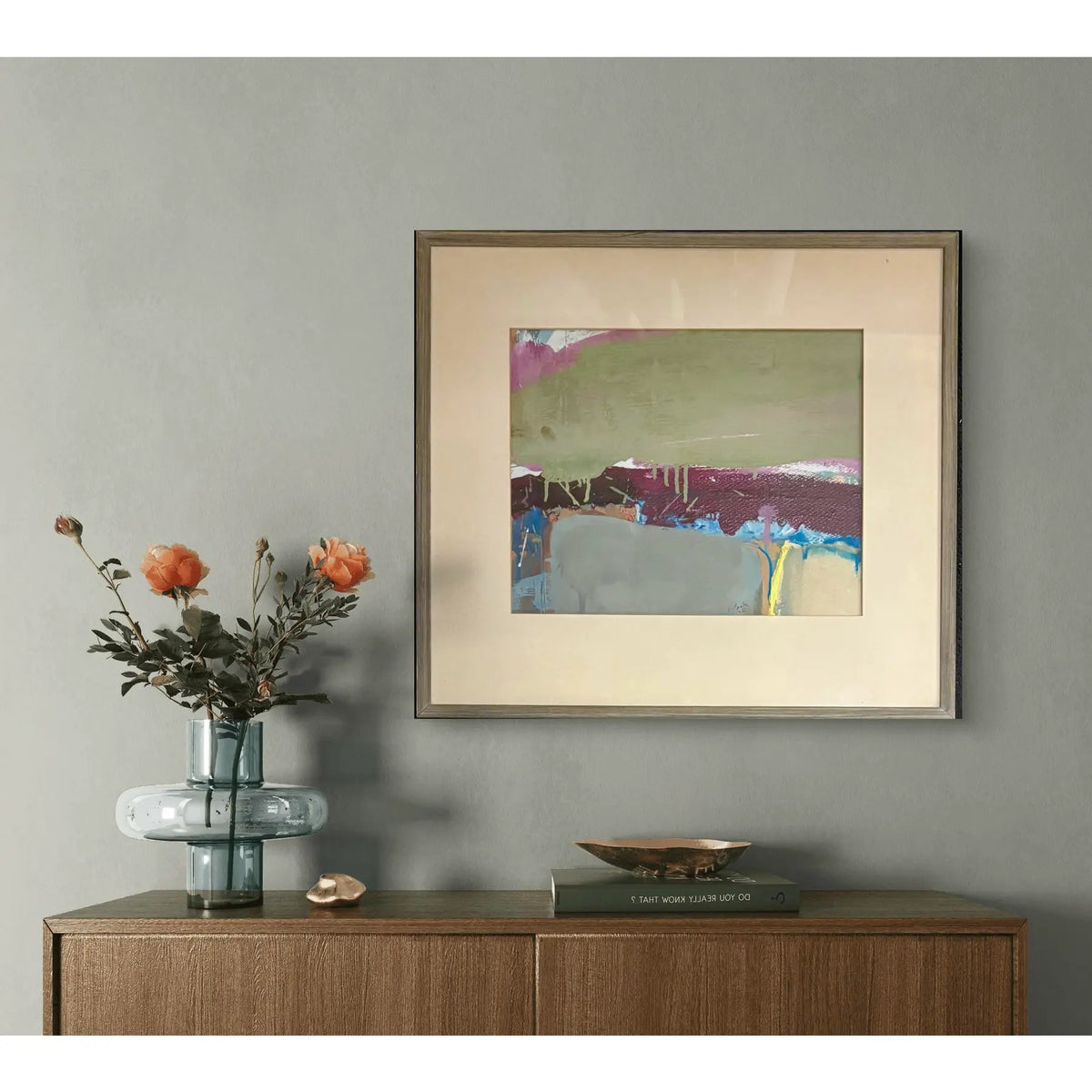 Barbara Beck 1962 Oil Painting on Board, Framed