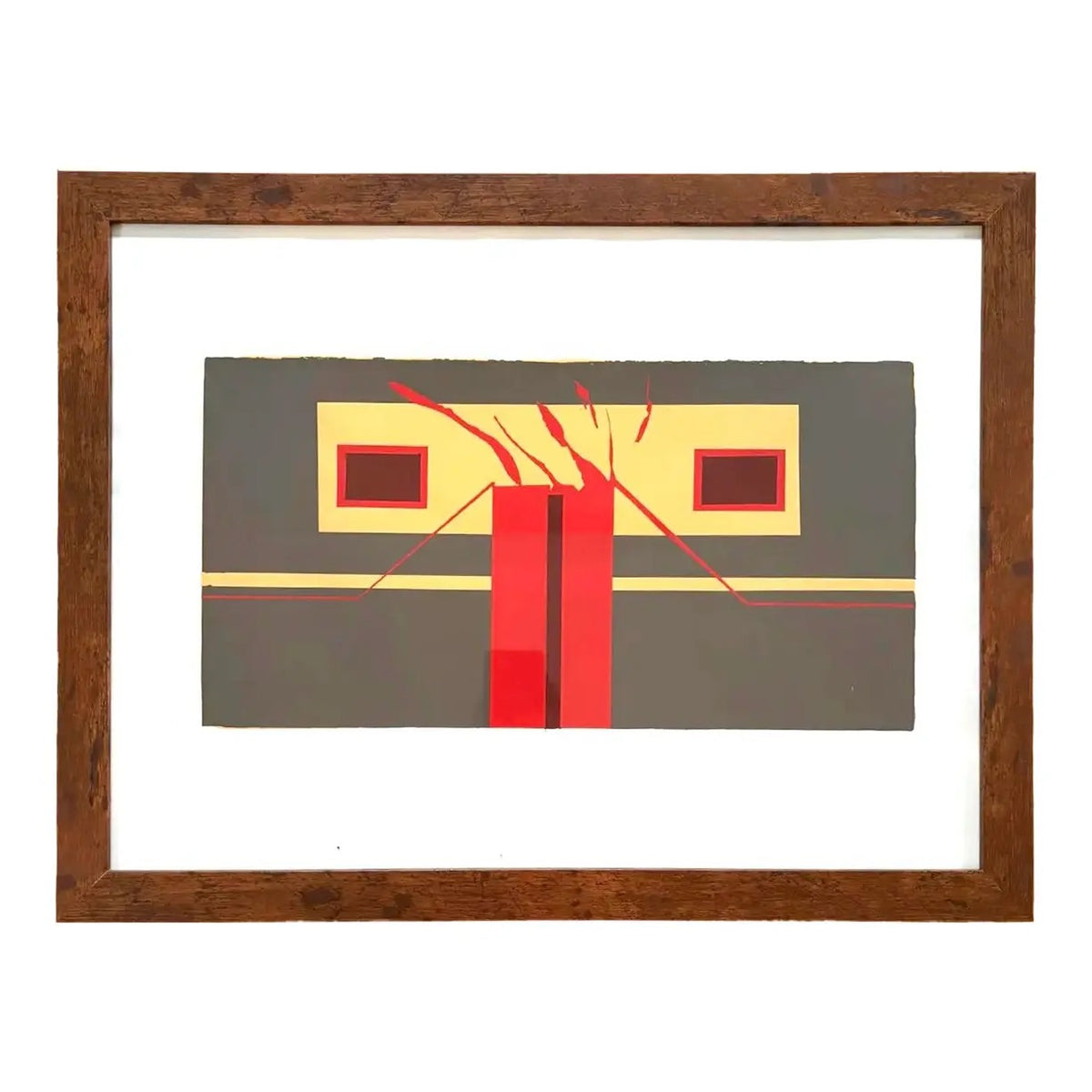 Barbara Beck 1971 Screenprint, 26 x 20 Inches, Framed, Unsigned