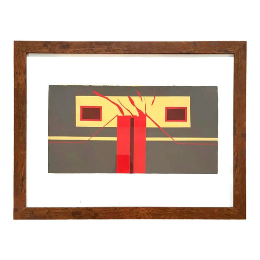 Barbara Beck 1971 Screenprint, 26 x 20 Inches, Framed, Unsigned