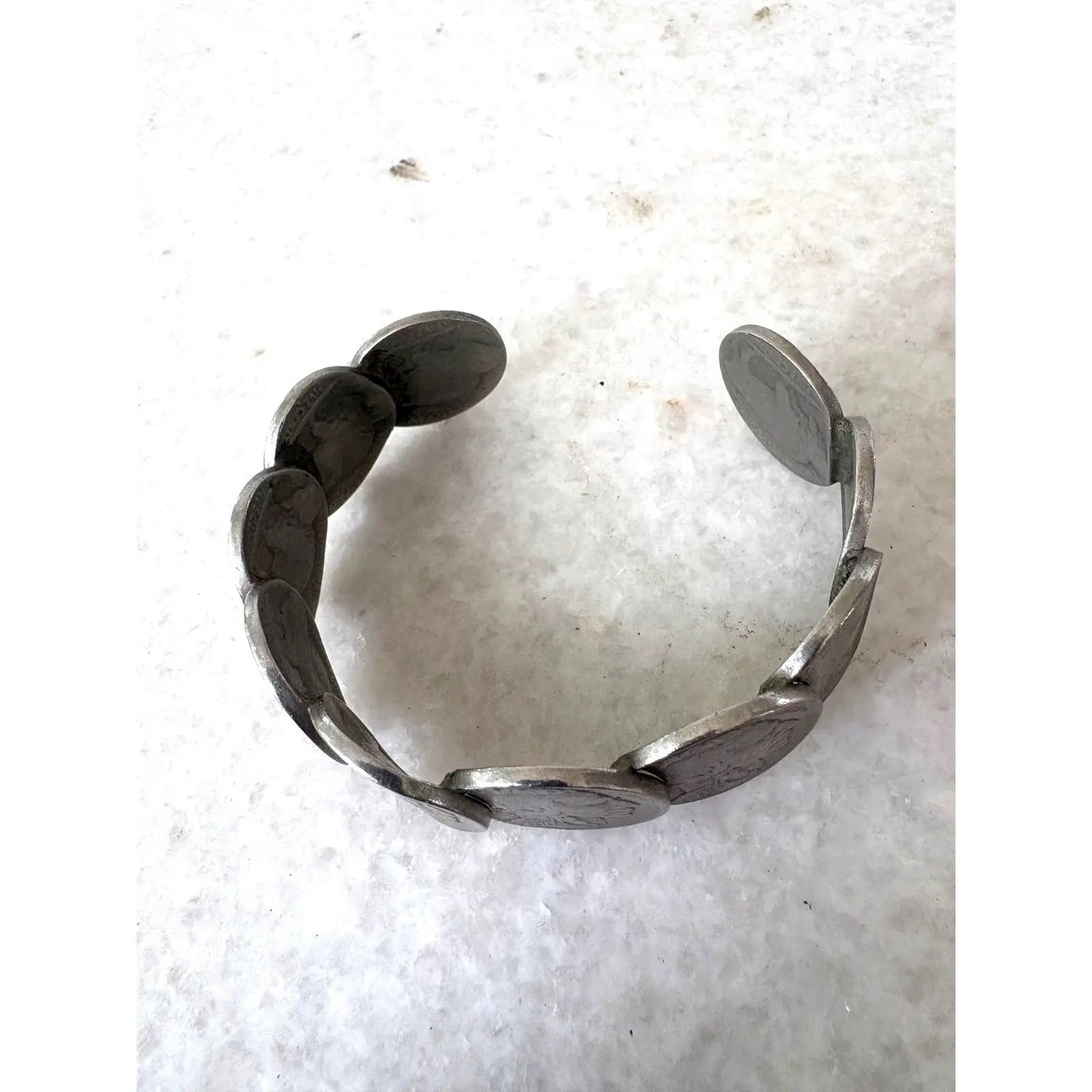 Vintage Buffalo Nickel Coin Cuff Bracelet