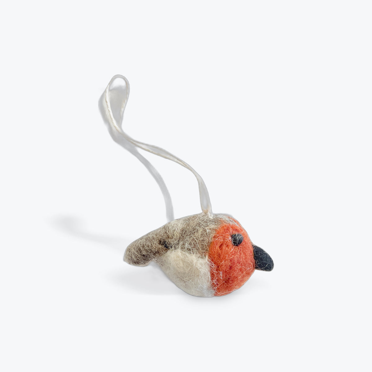 Gry and Sif - Mini Round Rusty Red Bird
