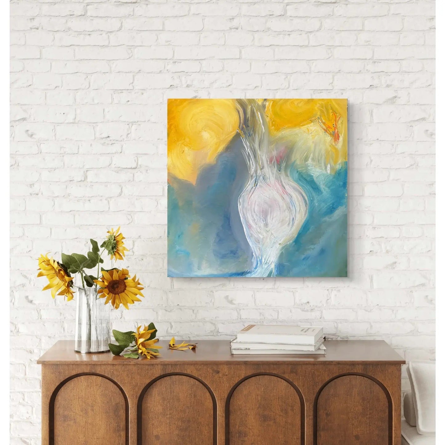 Matthew Izzo Oil Painting on Canvas, Titled Bloom 20” X 20”