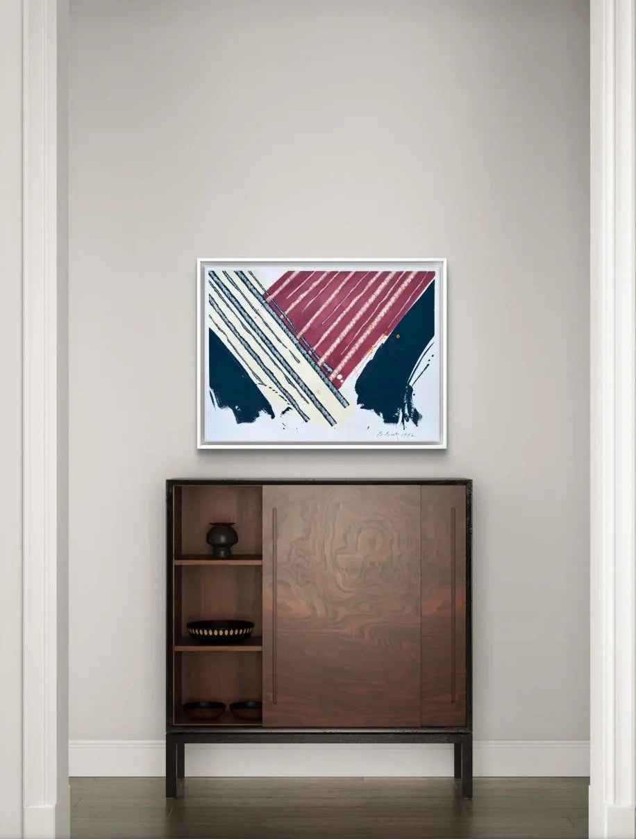 Barbara Beck 1992 Abstract Painting on Paper