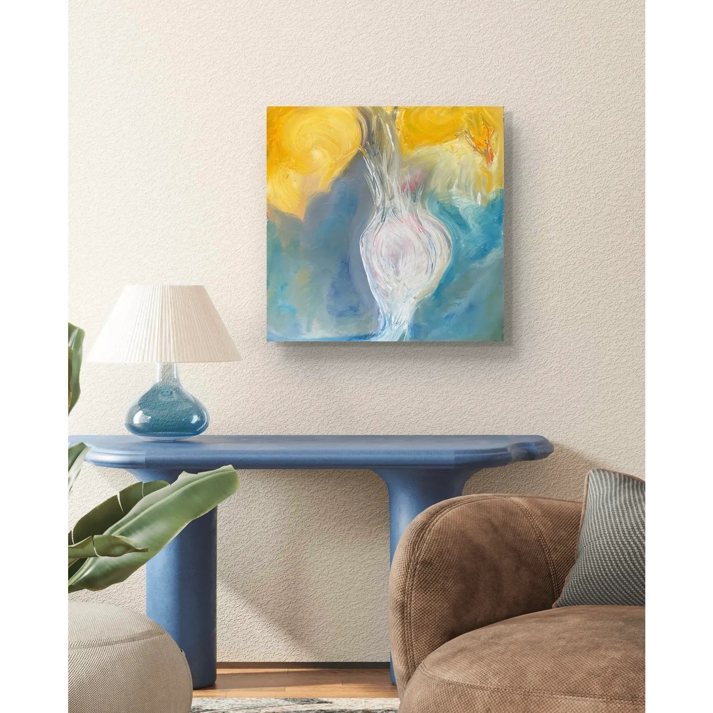 Matthew Izzo Oil Painting on Canvas, Titled Bloom 20” X 20”