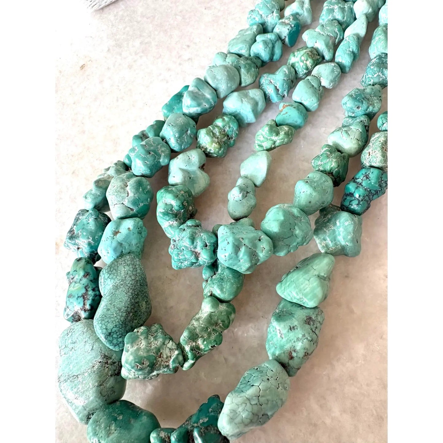 Vintage Jay King Chunky Multi Strand, Turquoise Necklace