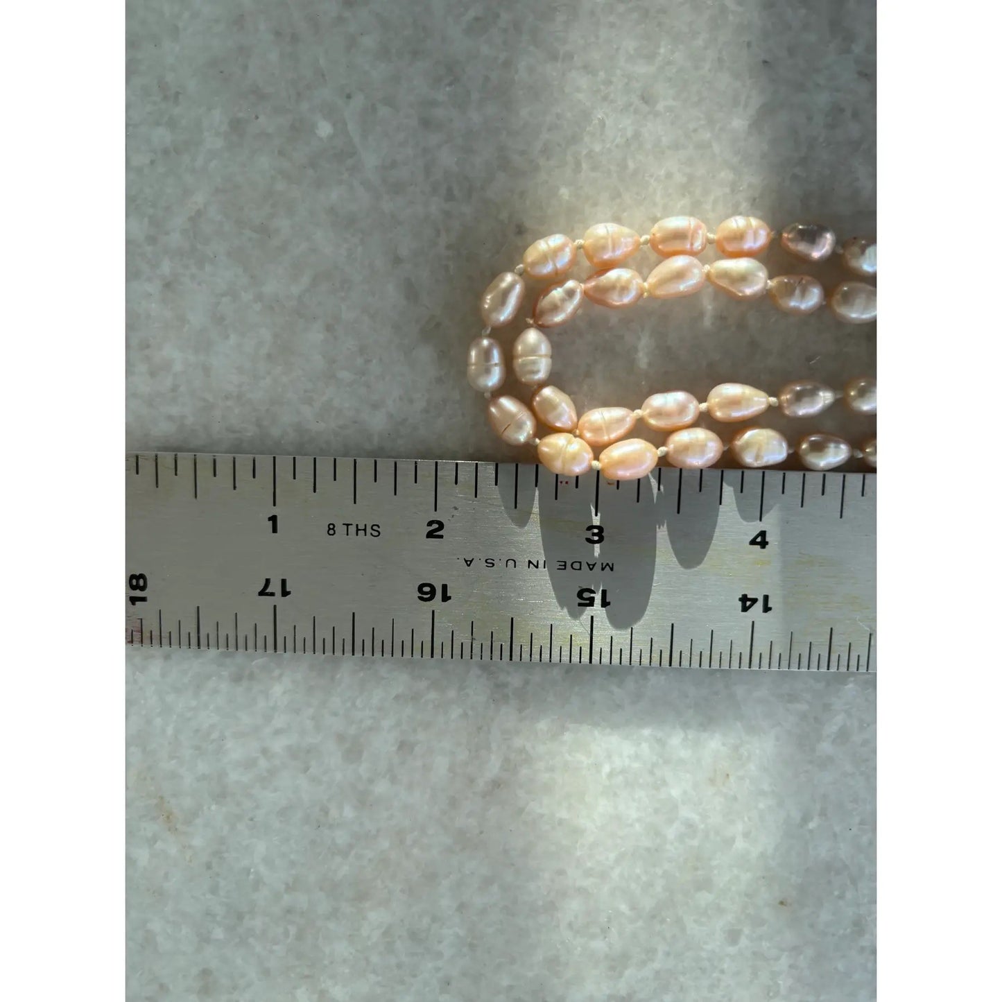 Long Strand Fresh Water Pearl Necklace