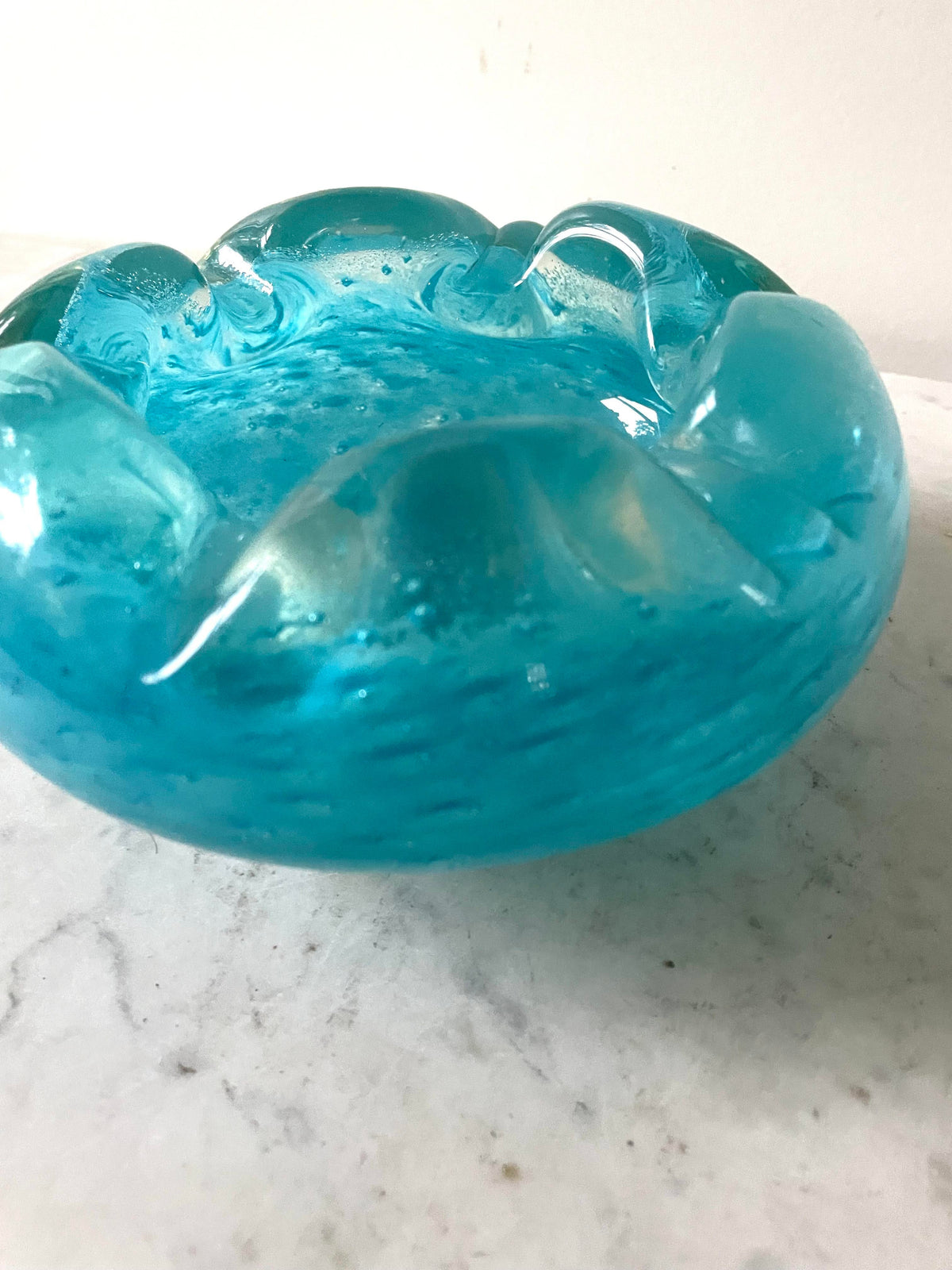 Mid Century Murano Glass Ashtray by Seguso