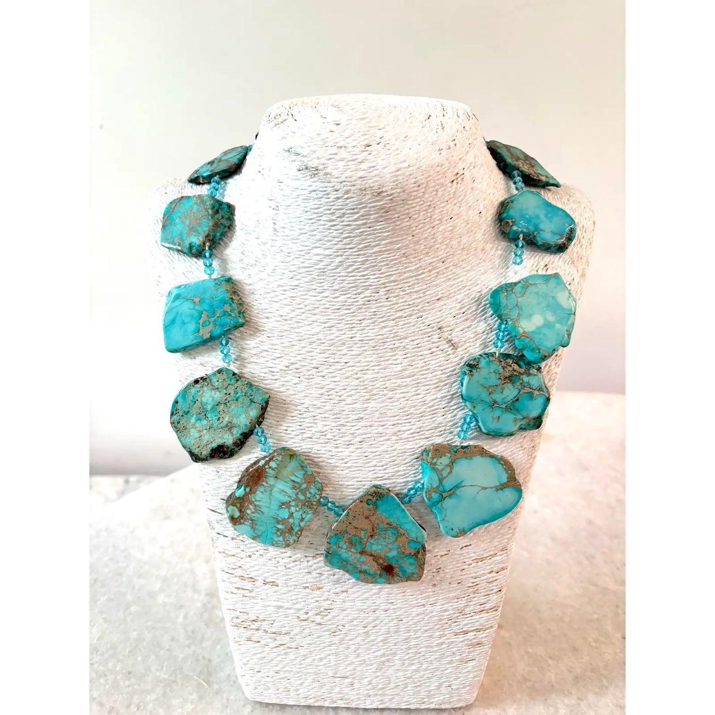 Vintage Turquoise Jasper Beaded Necklace
