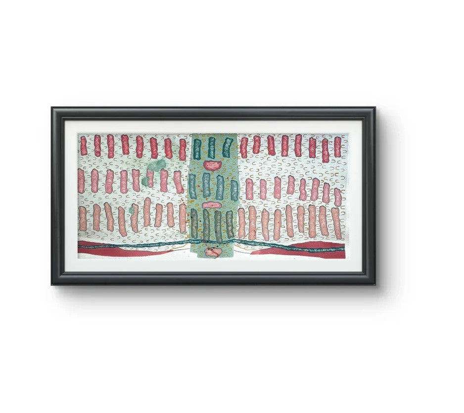 Barbara Beck 2006 Abstract Watercolor Painting on Paper