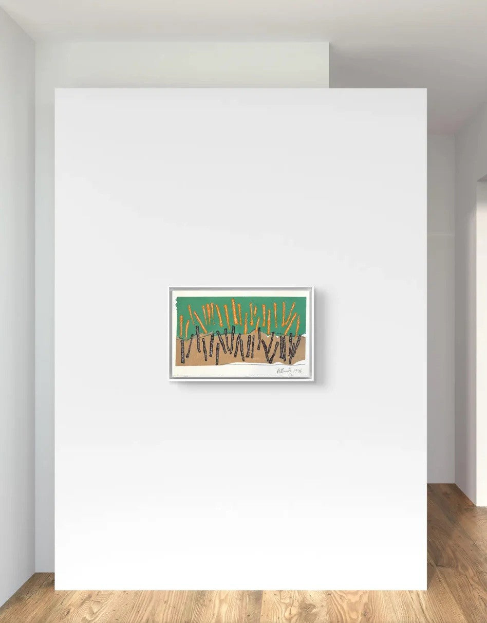 Barbara Beck 1996 Abstract Monoprint on Paper