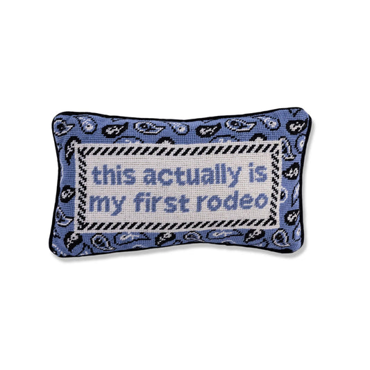 Furbish Studio - First Rodeo Needlepoint Pillow