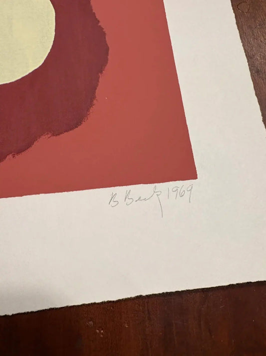 Barbara Beck 1969 Screen Print "Art Series #2" on Paper