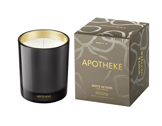 Vela Pequeña Especial Vetiver Blanco