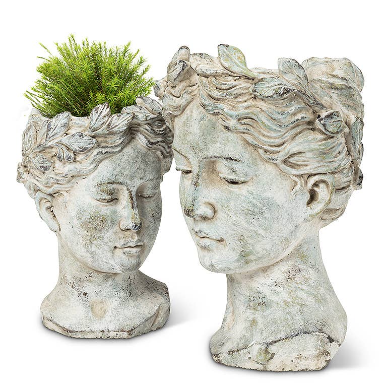 Abbott - Woman Head Planter - 10"H
