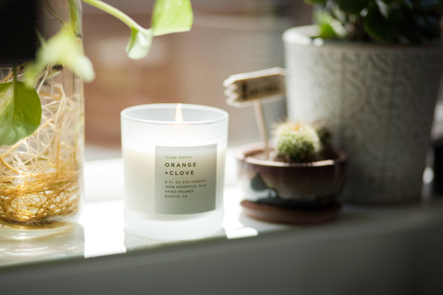 Slow North - Orange + Clove Candle - 100% Essential Oils