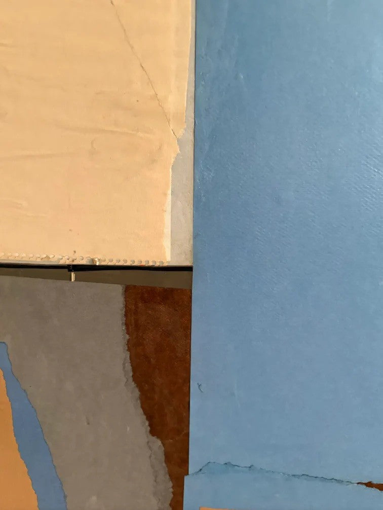 Barbara Beck 1960s Abstract Paper Collage on Board