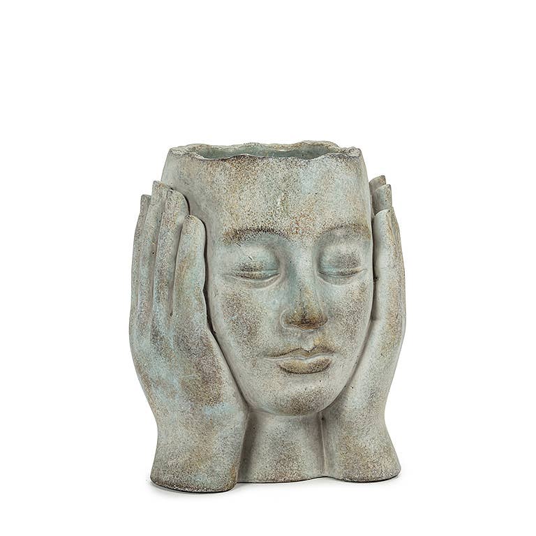 Abbott - Head in Hands Planter-9"H-2338
