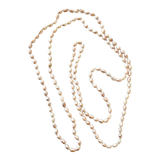 Long Strand Fresh Water Pearl Necklace