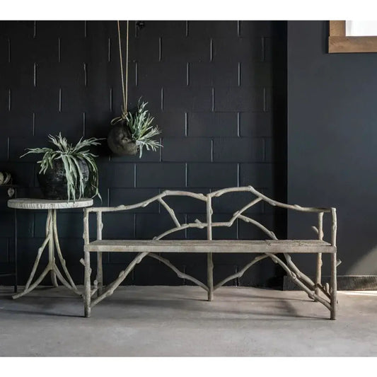 Metal Branch Garden Bench, By Matthew Izzo Home