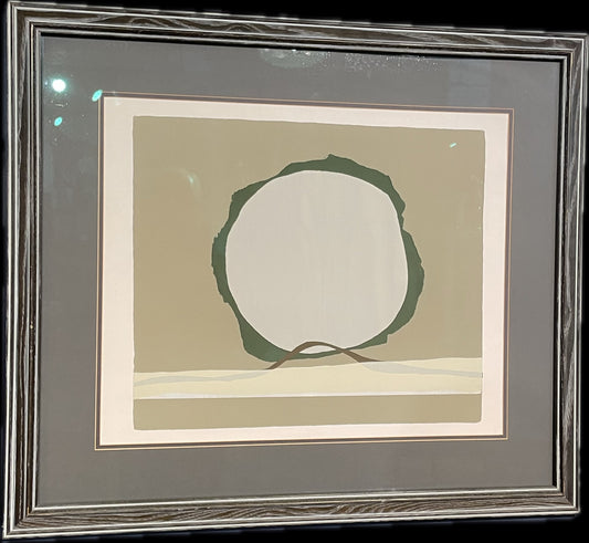 Barbara Beck 1971 Silkscreen Print on Paper, Framed