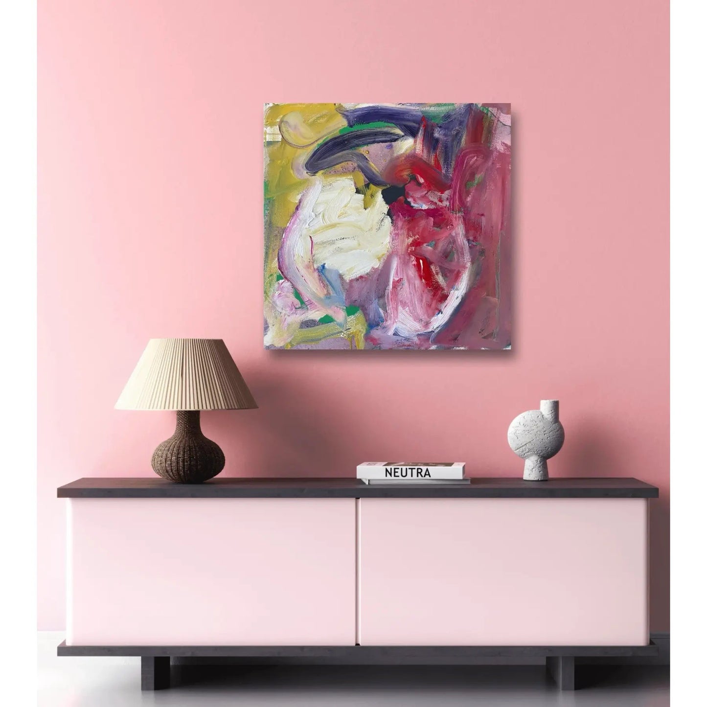 Matthew Izzo Abstract Oil Painting on Canvas, Titled 90s Trance