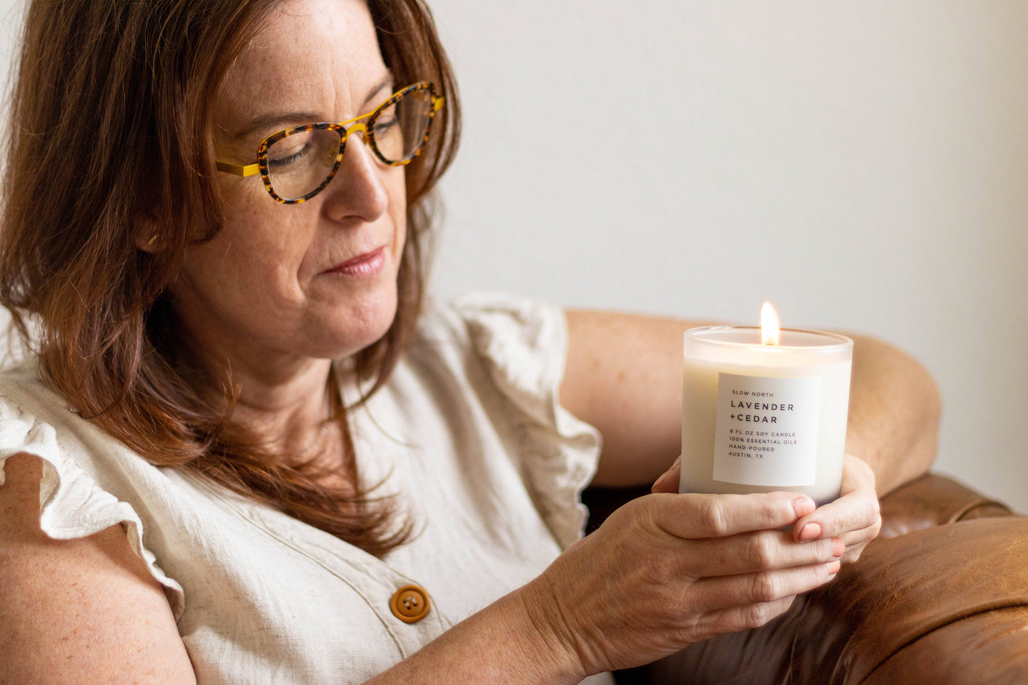 Slow North - Lavender + Cedar Candle - 100% Essential Oils