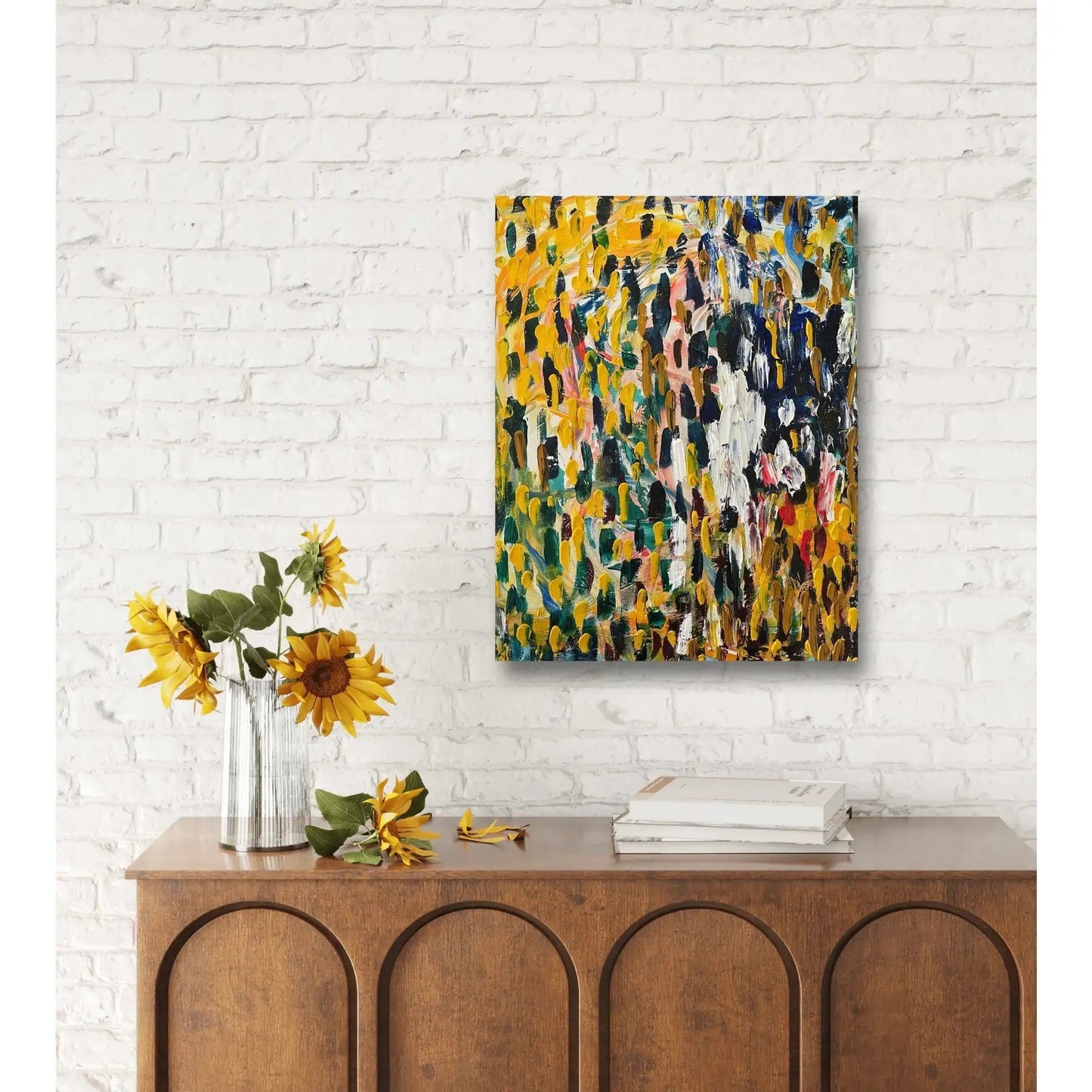 Matthew Izzo Abstract Oil Painting on Canvas, Titled Valley Stream