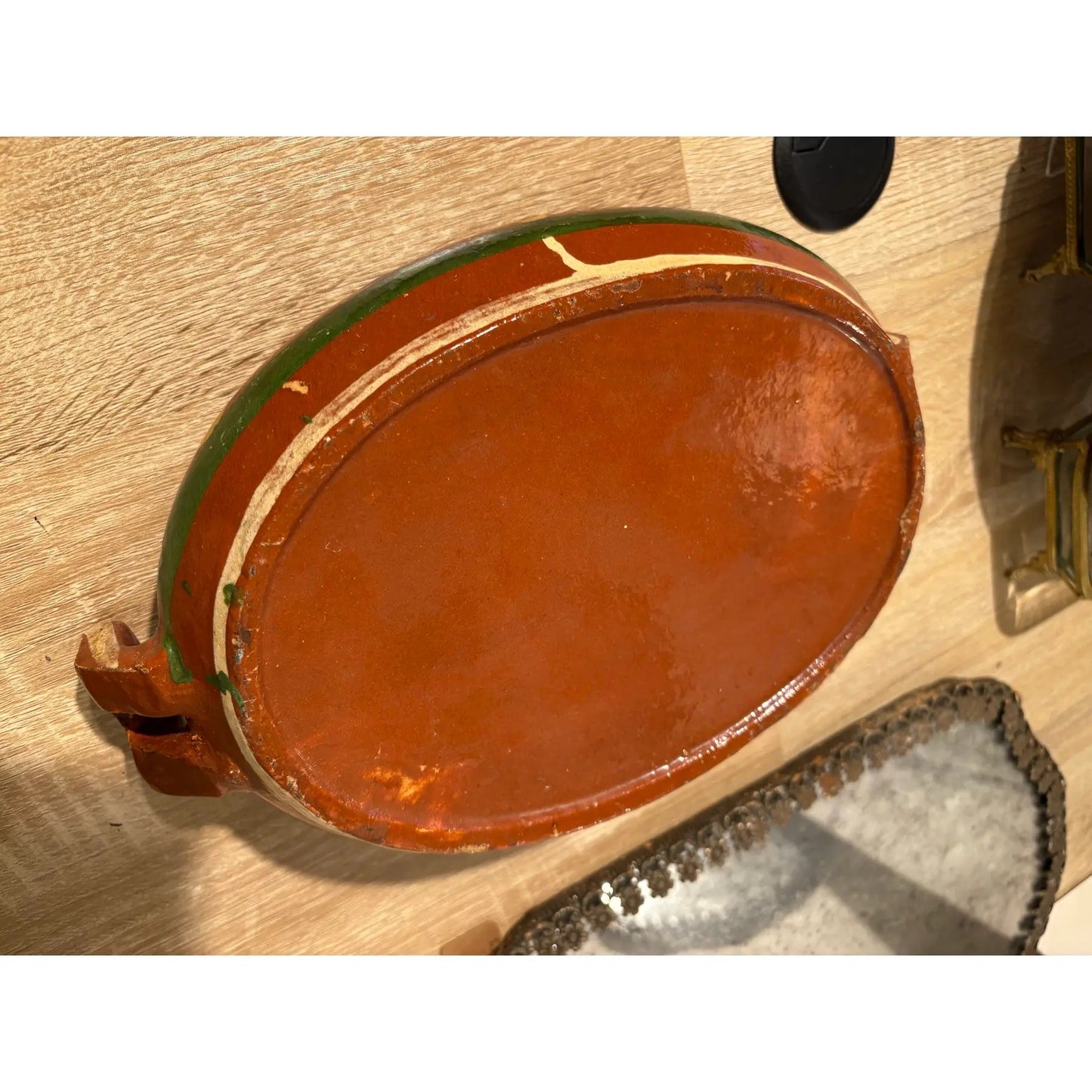 Vintage Mexican Tlaquepaque Art Pottery Casserole Dish With a Lid