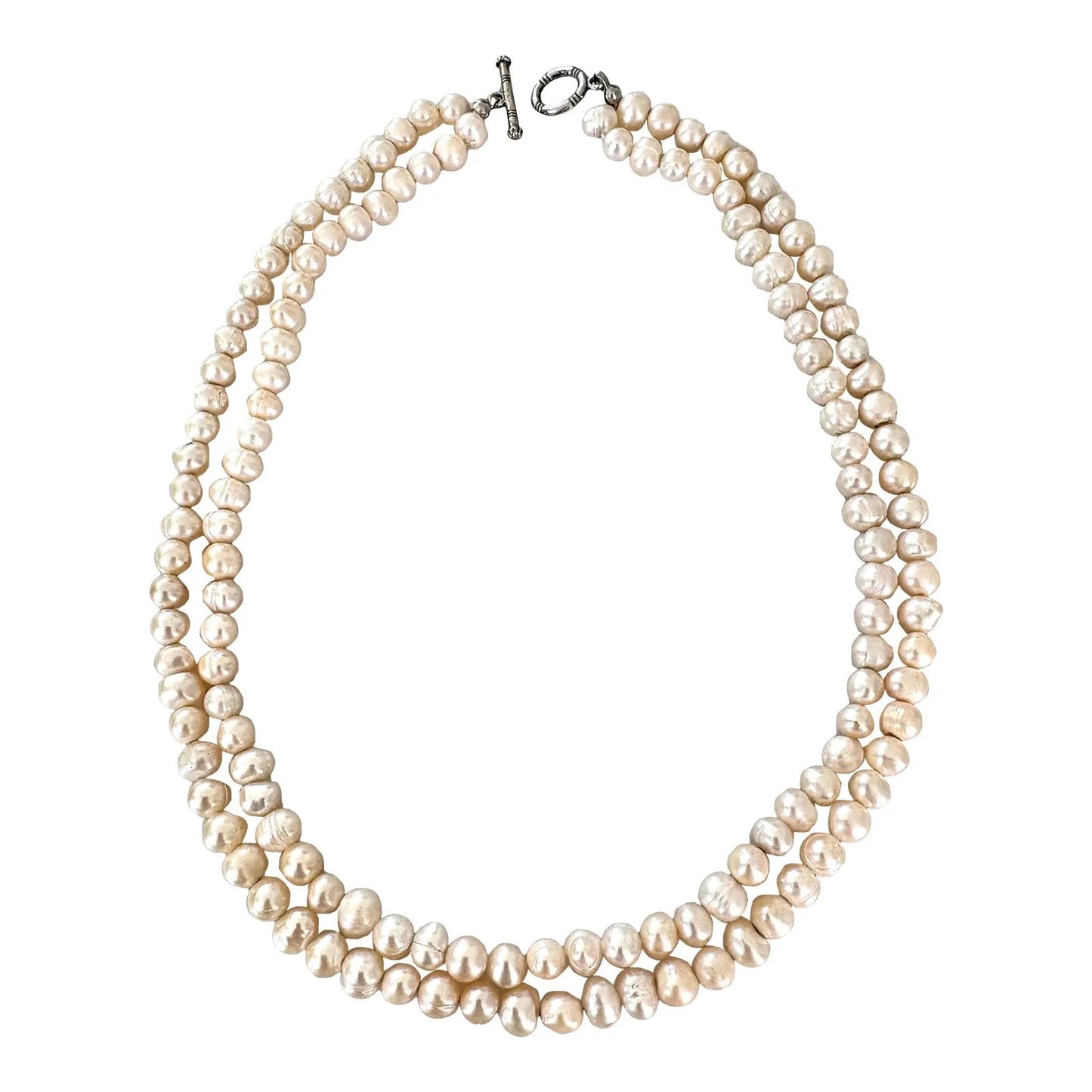 Vintage Double Strand Freshwater Pearl Necklace