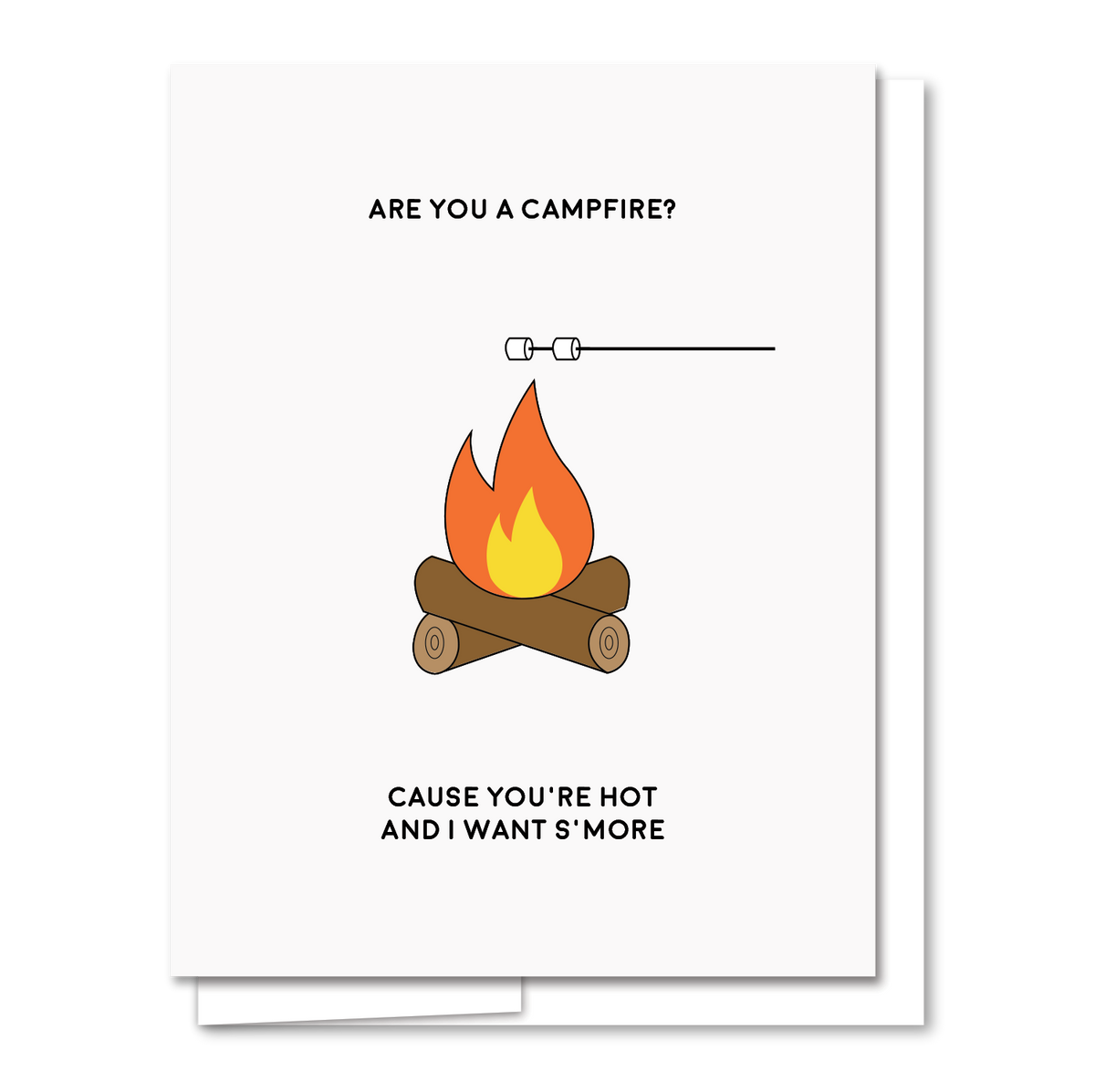 AQBF - Campfire - Letterpress Funny Love Card