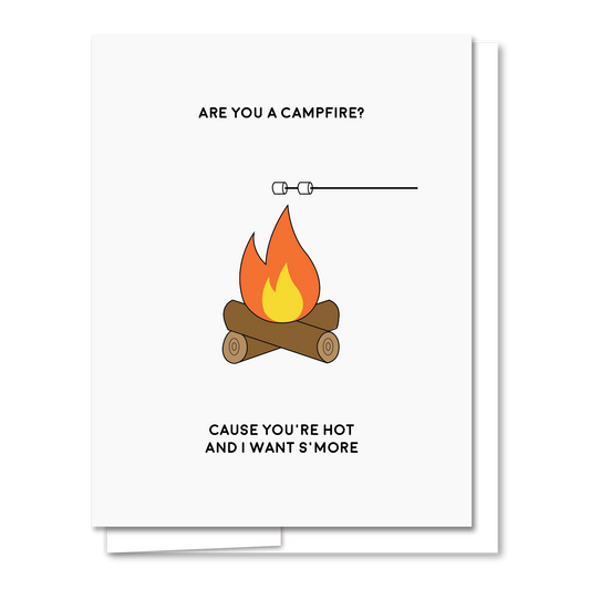 AQBF - Campfire - Letterpress Funny Love Card