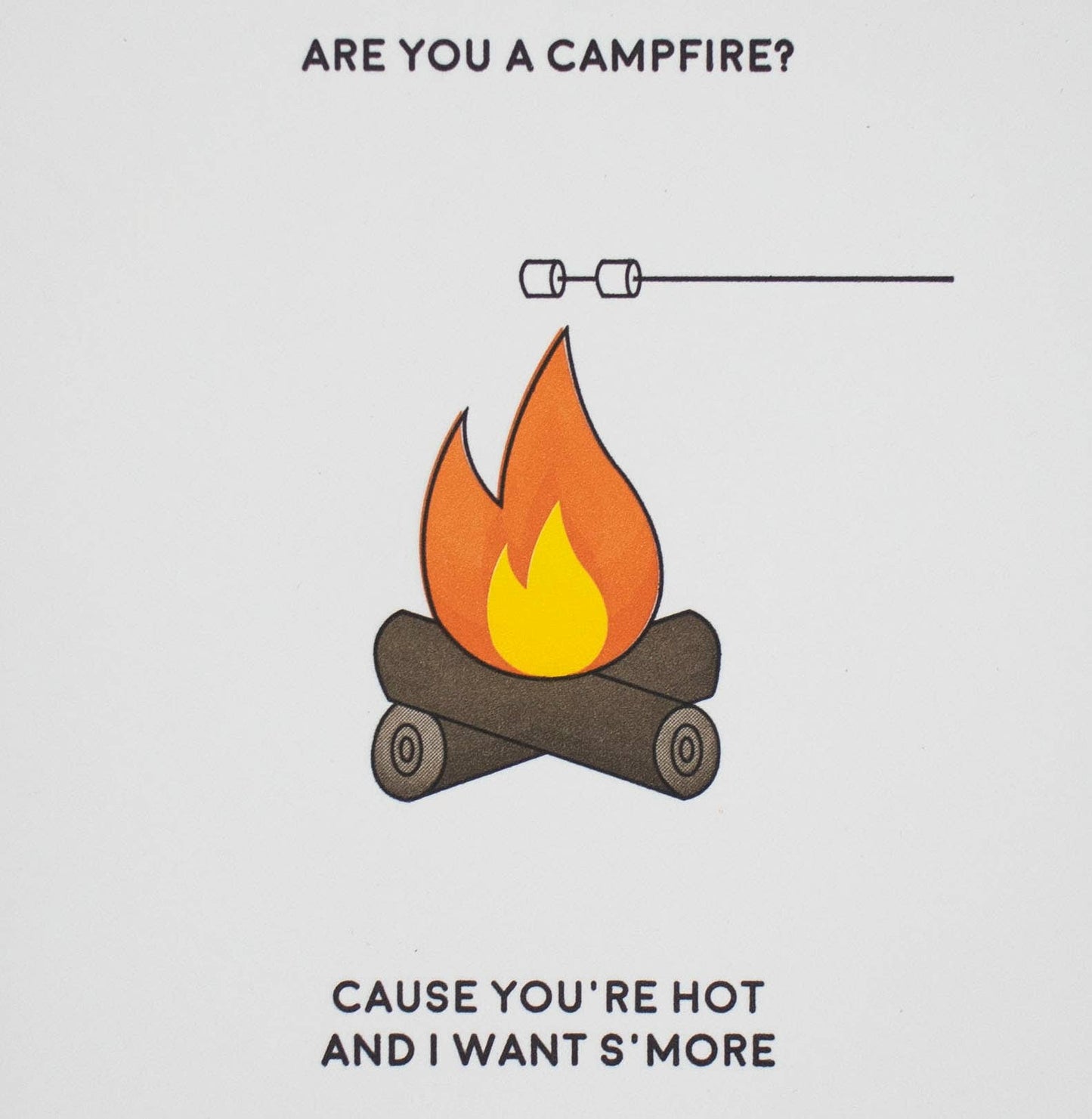 AQBF - Campfire - Letterpress Funny Love Card