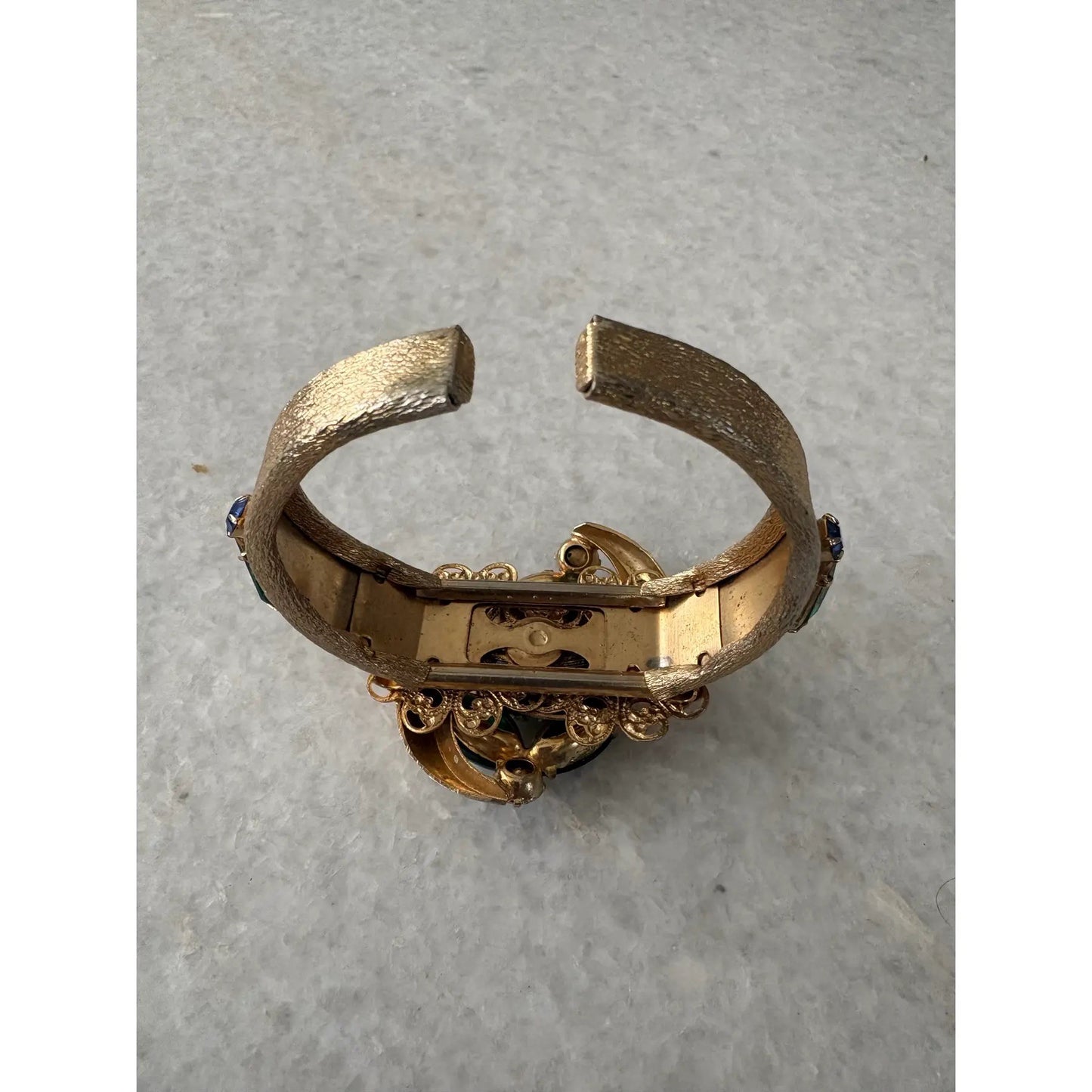 Impresionante Brazalete Rígido (Clamper) Azul Verde Selro Selini